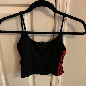 Brandy Melville Tops - Brandy Melville Navy and Red stripe tank/crop top! Brandy Melville Tops - Brandy Melville Navy and Red stripe tank/crop top!